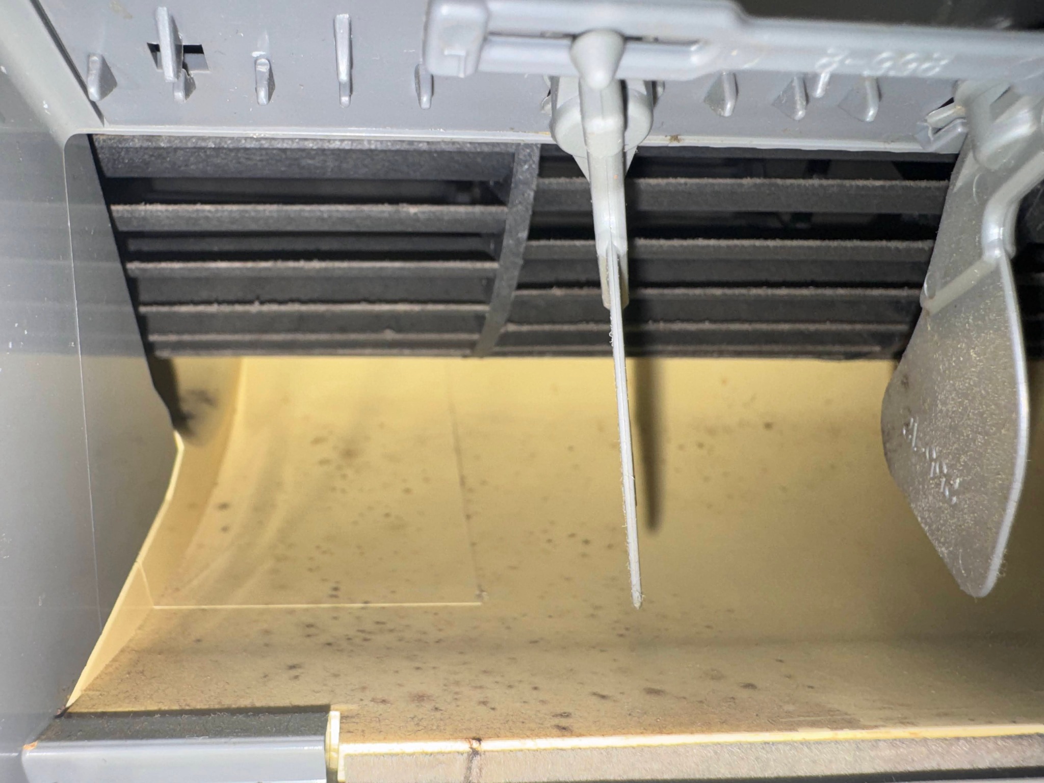 Prima della sanificazione con idropulitrice